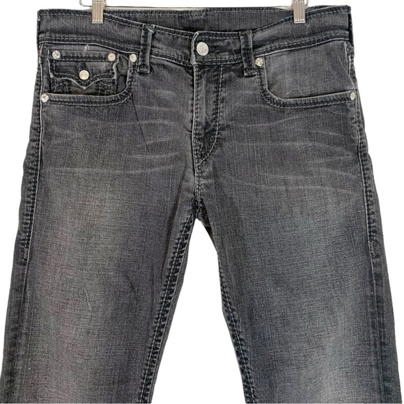 True Religion Straight Leg Mega T Jeans Size 36 - Picture 3 of 10